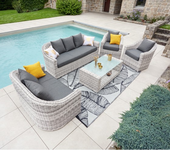 salon, de, jardin, en, resine
